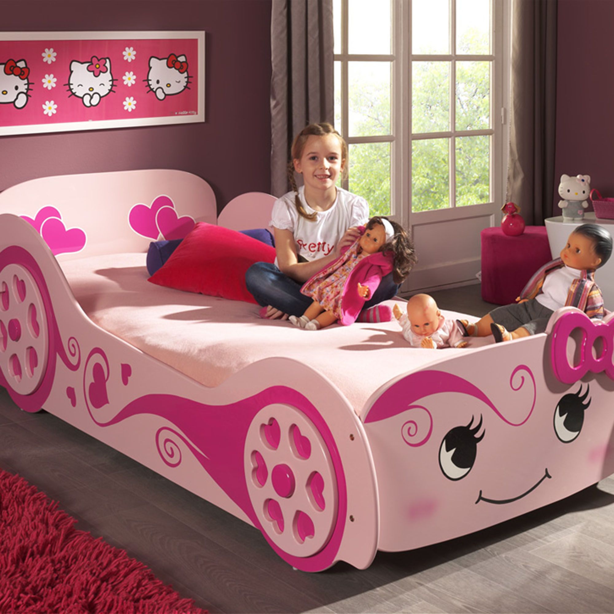 кровать для девочки от 5 лет с бортиками