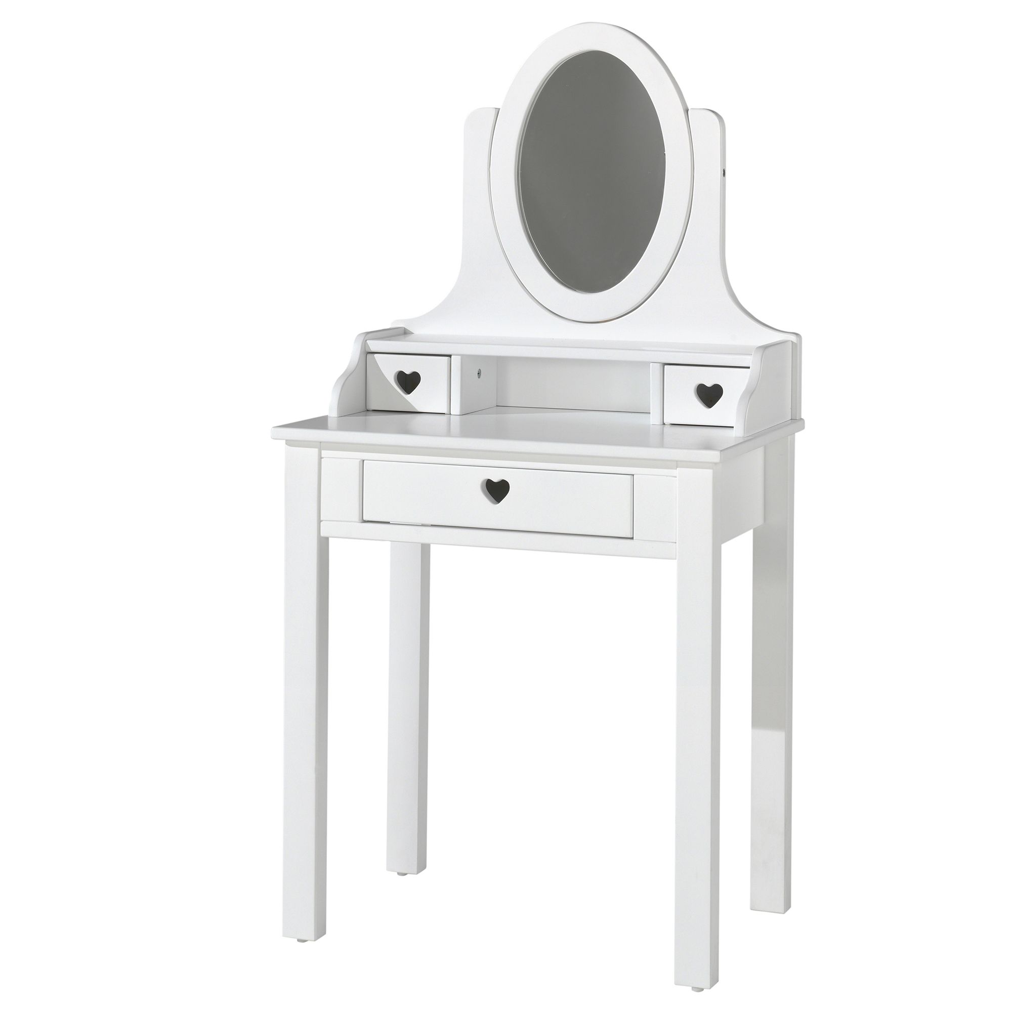 Vipack Amori Dressing Table With Vanity Mirror White Hollywood Make Up Mirrors Dressing Tables Meubles