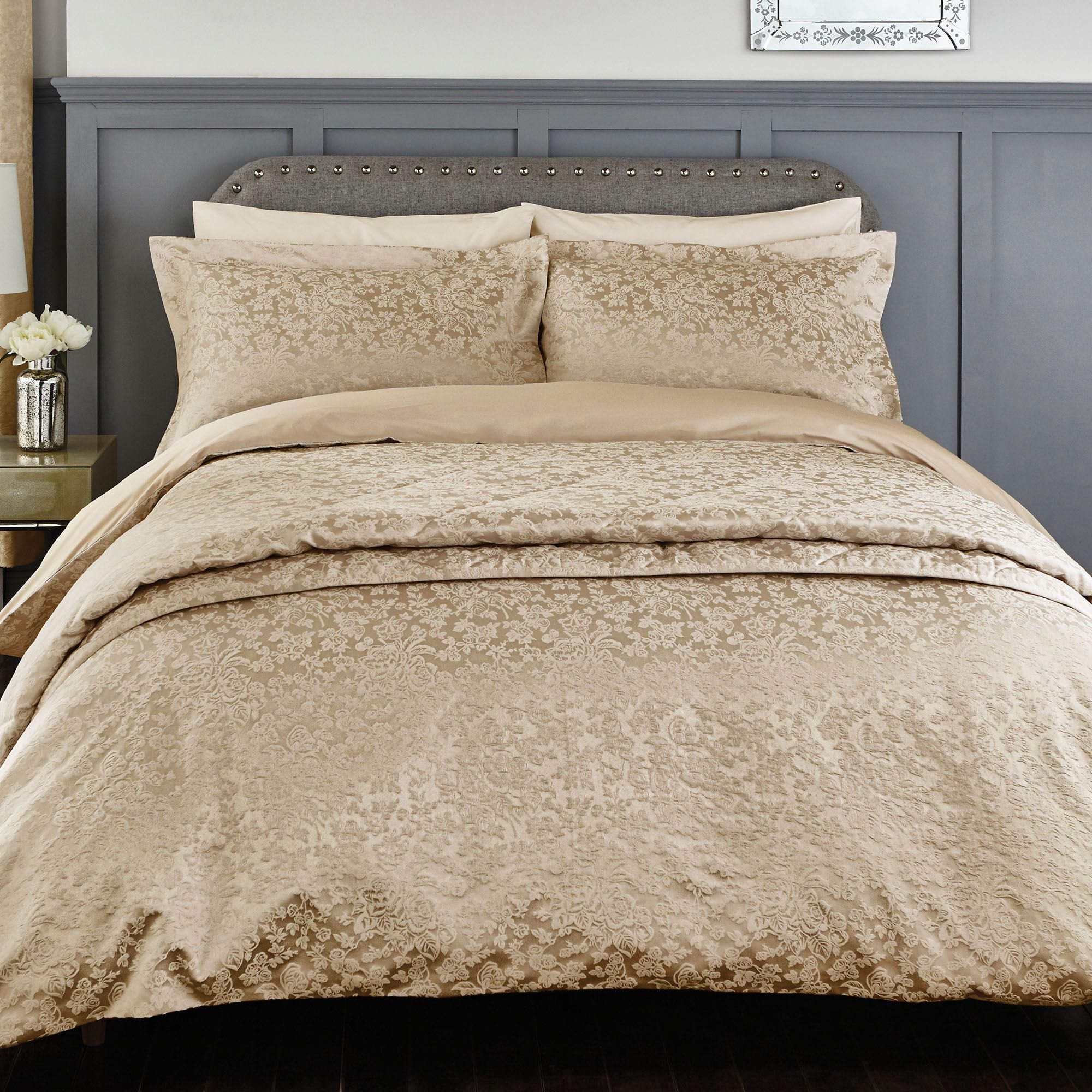 Broomhill Rosie Double Duvet Cover Latte - Meubles