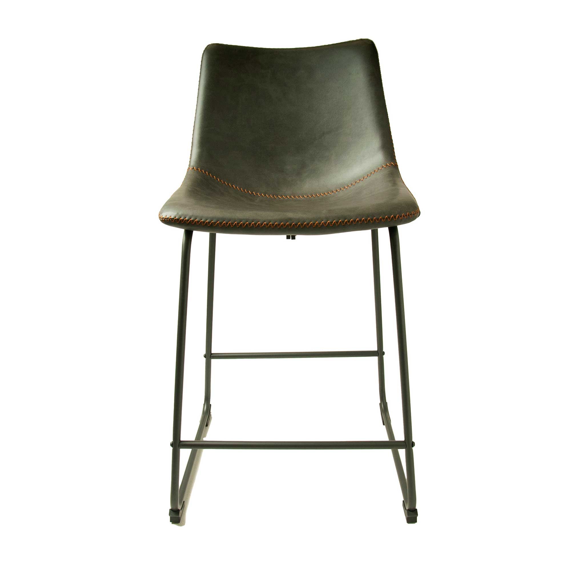 Cooper High Bar Stool Faux Leather Tan Meubles