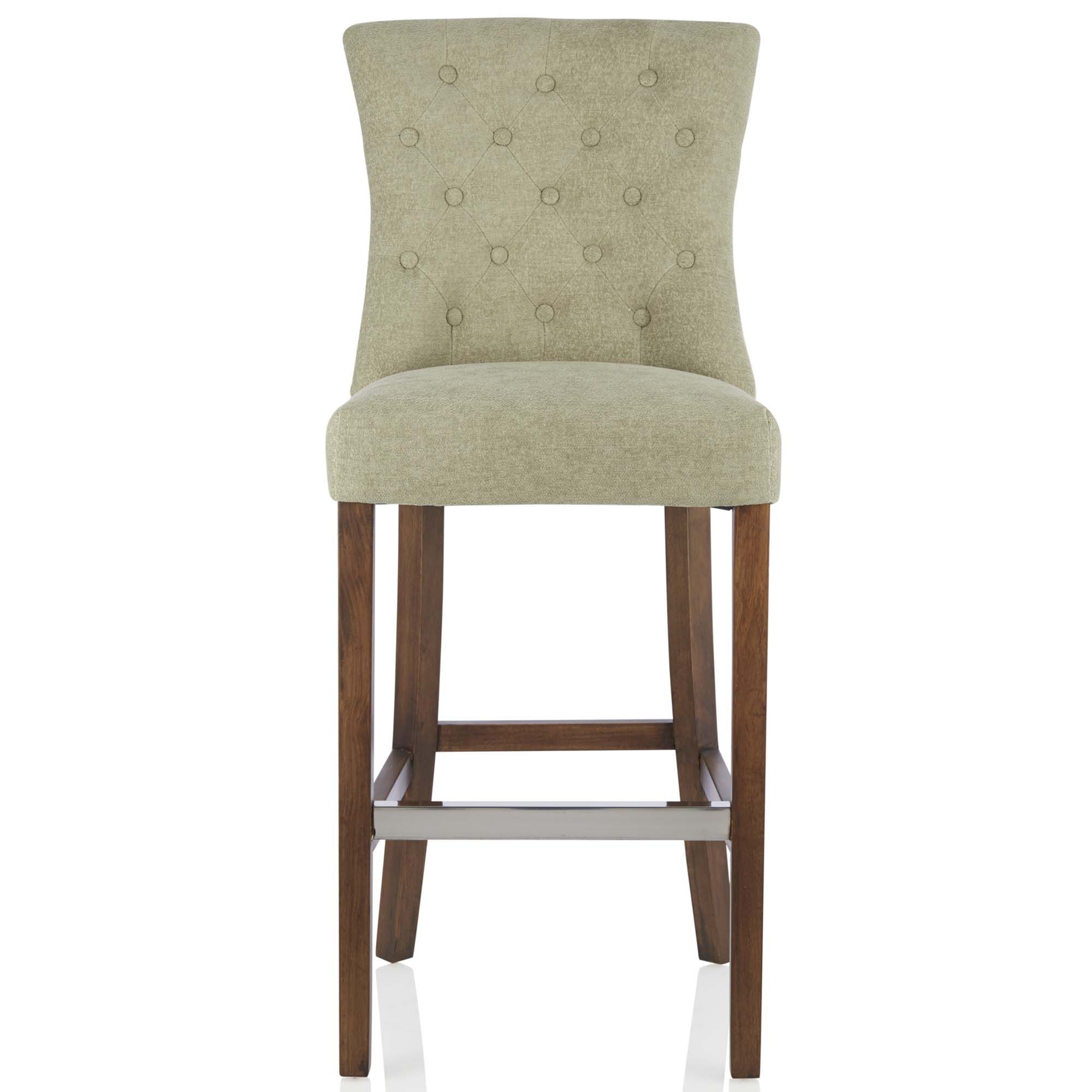 Valerian Low Bar Stool Fabric Sage & Walnut - Counter ...