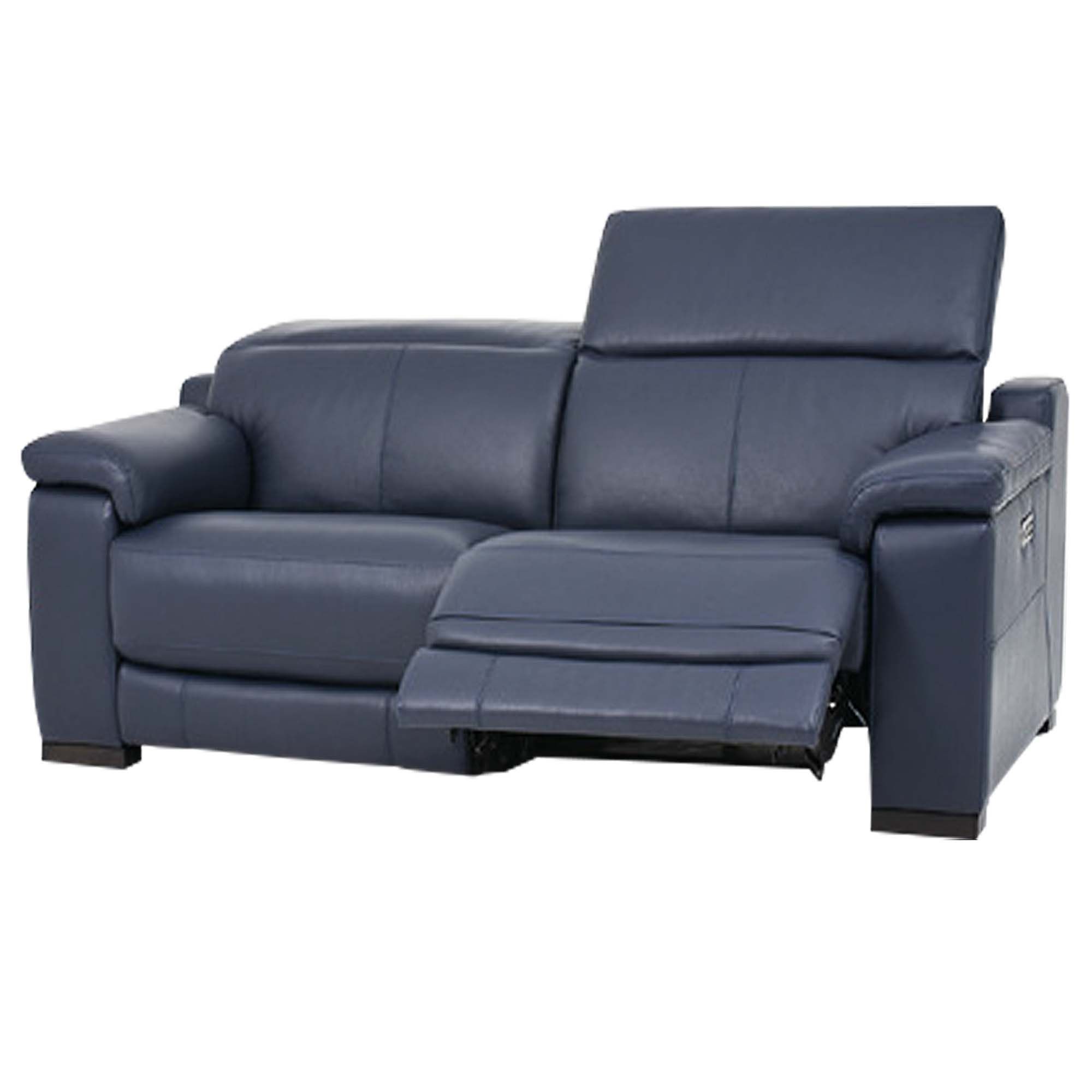 Riccardo 2 Seater Sofa With Electric Recliner & USB Fabric - 2 & 2.5