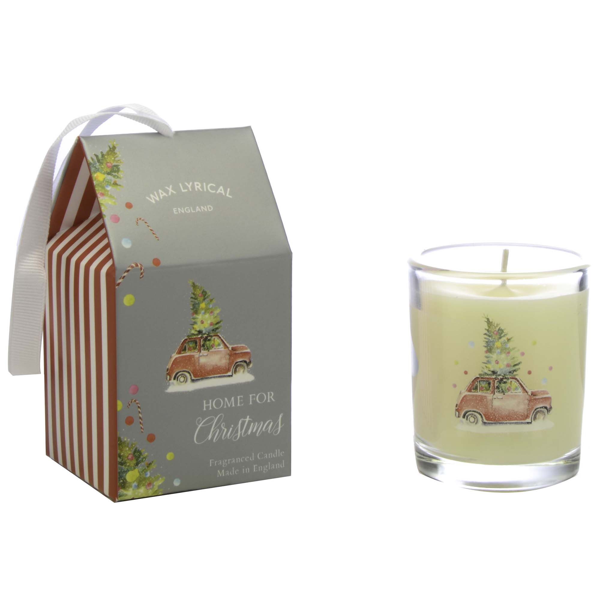 Wax Lyrical Home For Christmas 70g Glass Candle Candles & Diffusers