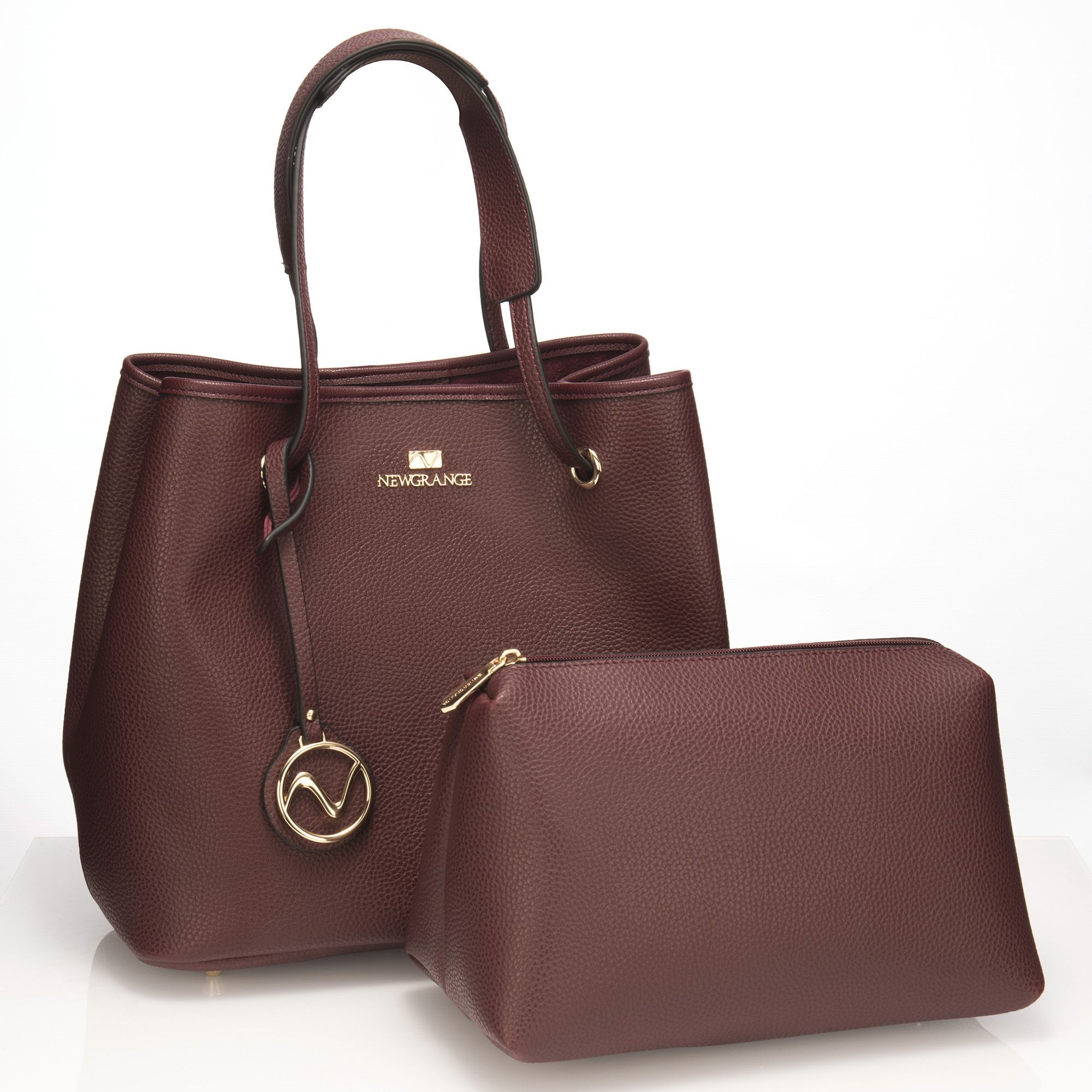 Newgrange Living Lucia Handbag Wine - Handbags & Purses - Meubles