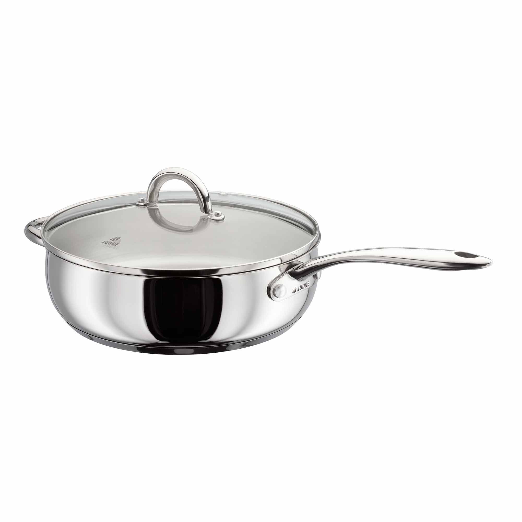 Judge Classic 28cm Saute Pan With Helper Handle Saucepans & Saucepan