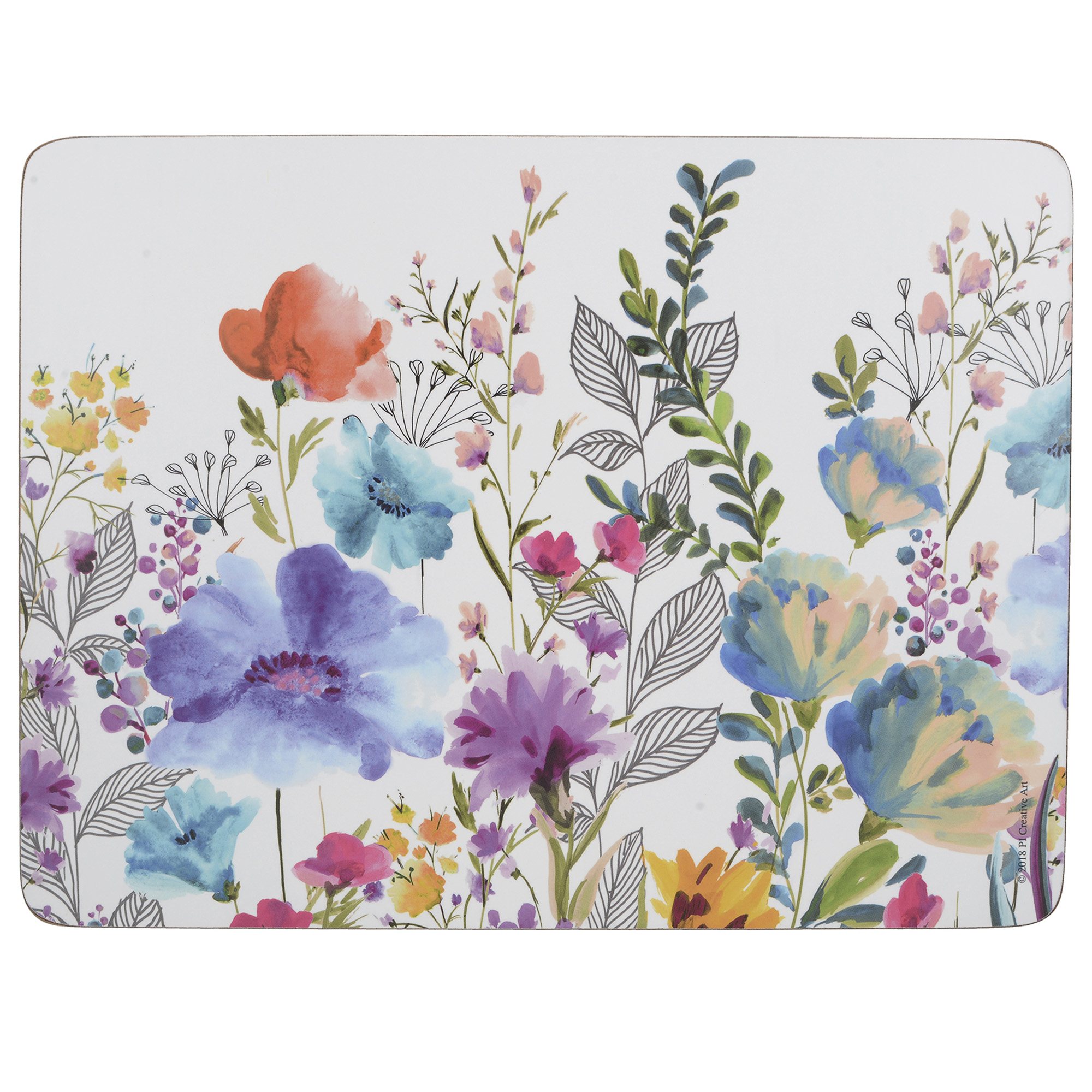 Creative Tops Meadow Floral Placemats (Set of 6) - Meubles