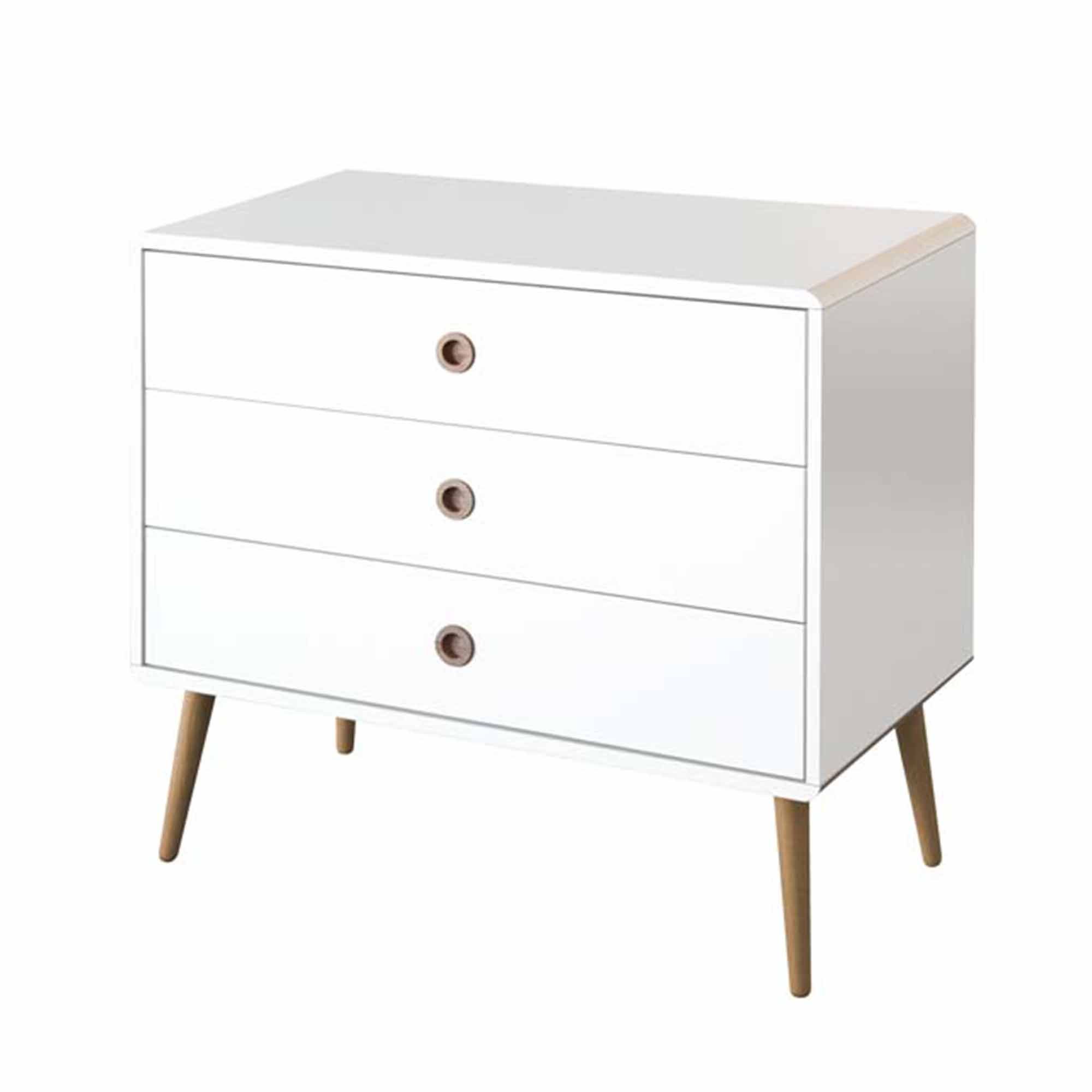 Steens Softline Wide 3 Drawer Chest of Drawers White - Chest of Drawers ...