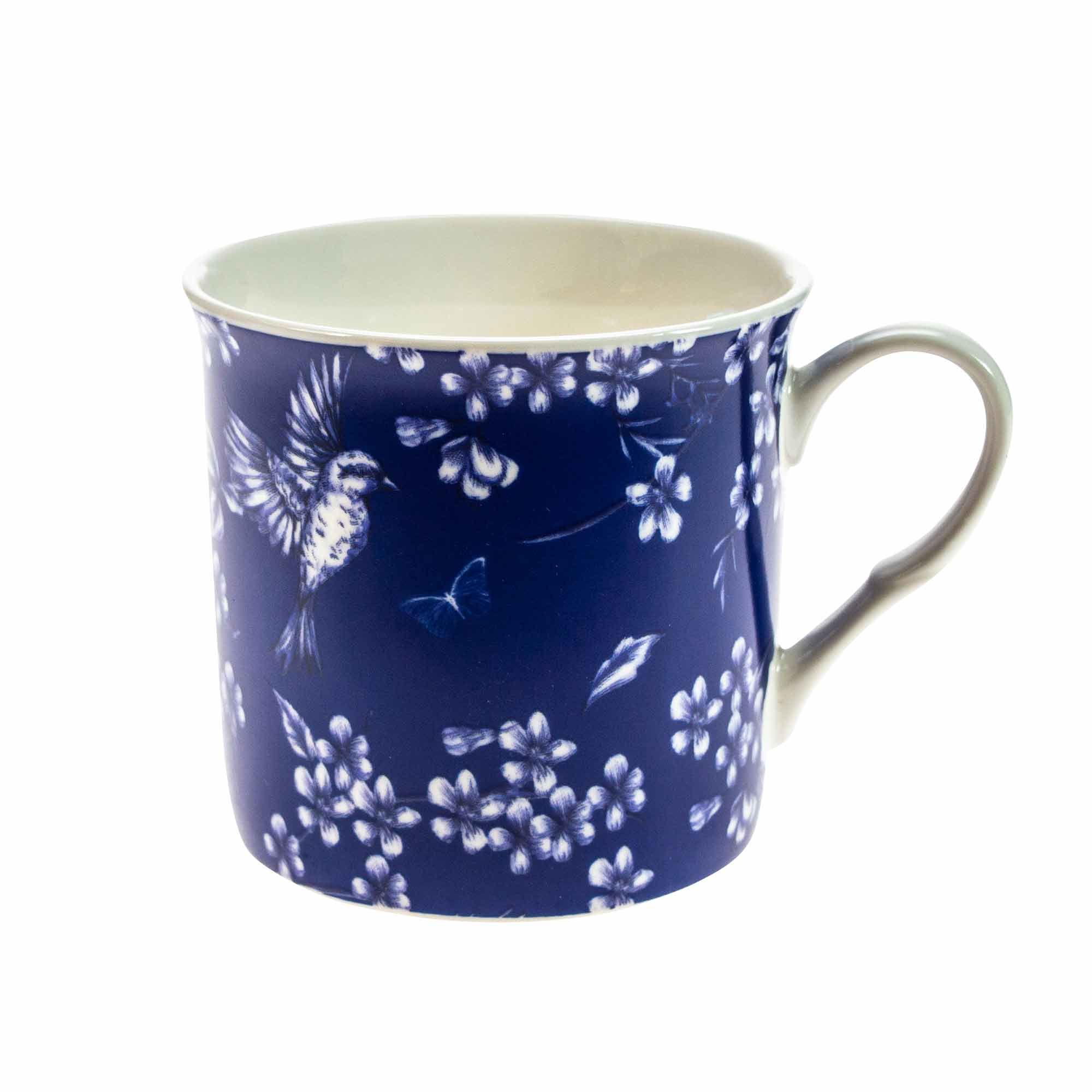 Simply Home Mugs Botanical Blue (Set of 4) - Mugs & Cups - Meubles