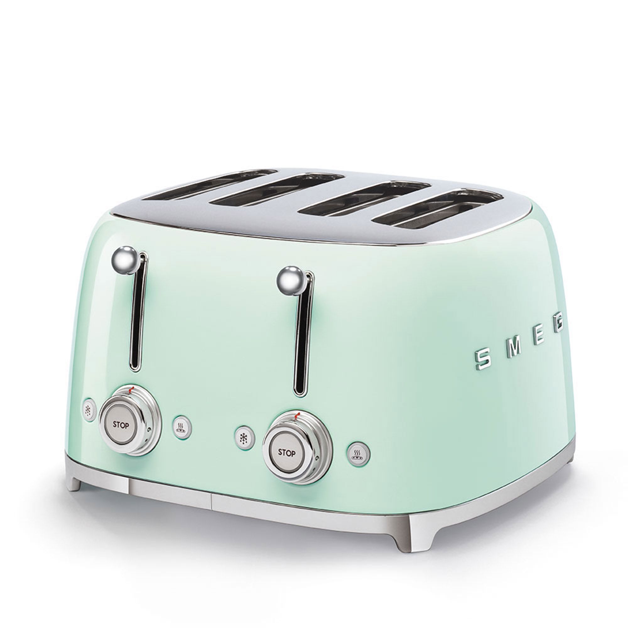 Smeg SMEG 50’s Style 4 Slice Toaster Pastel Green Toasters Meubles