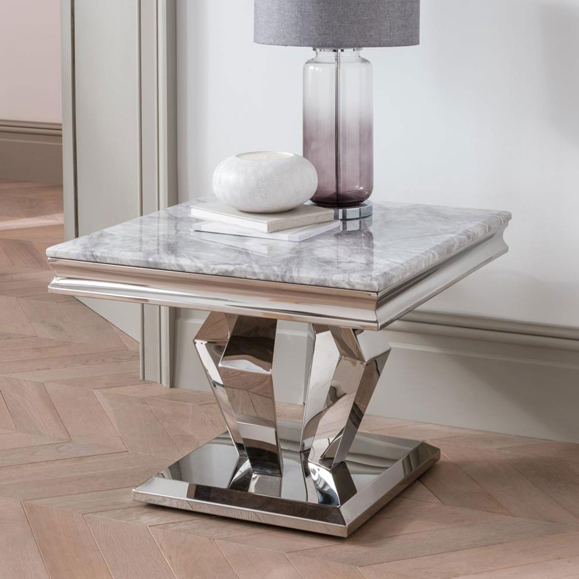 marble slab table lamp