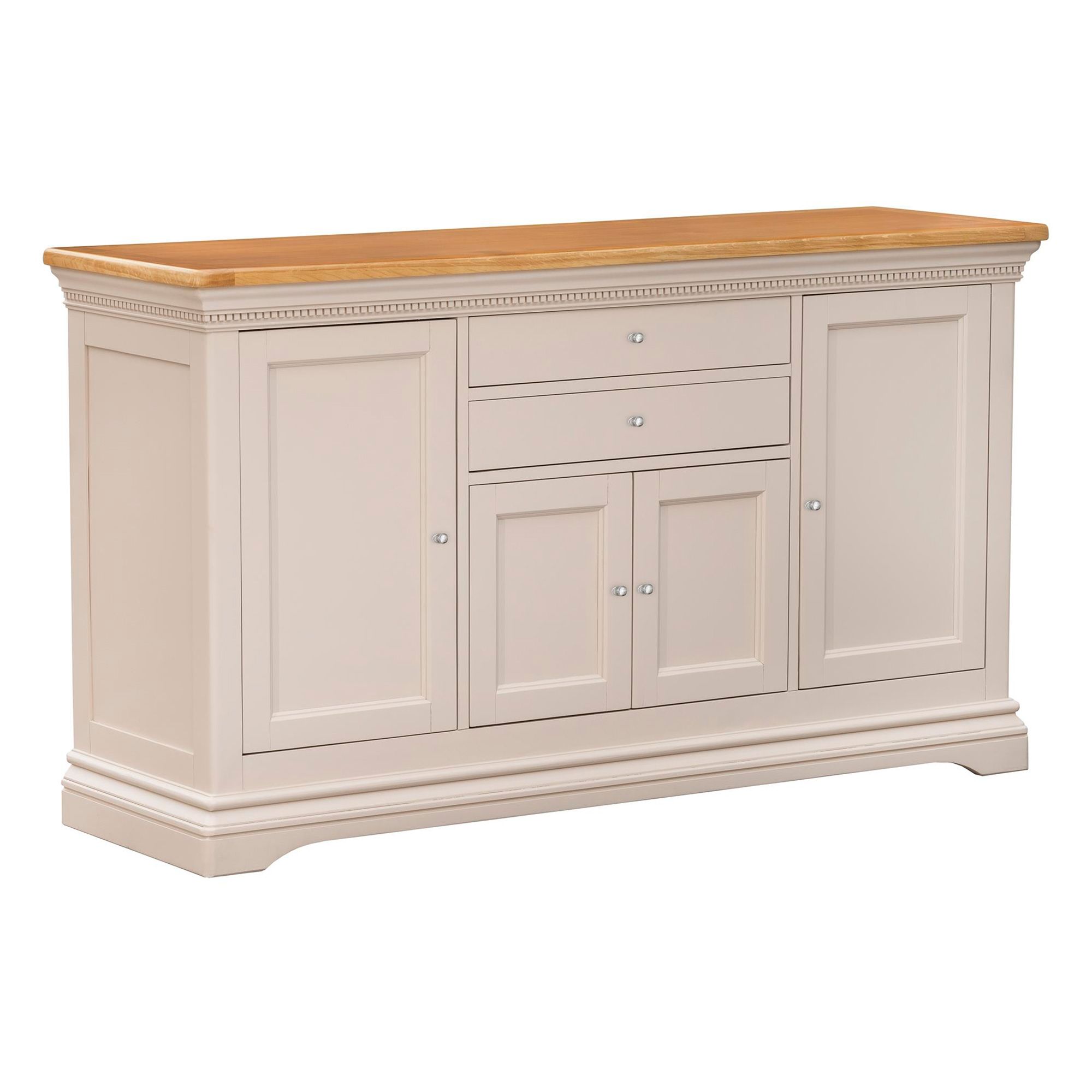 Bellingham Sideboard Painted Off-White with Oak Top - Sideboards - Meubles