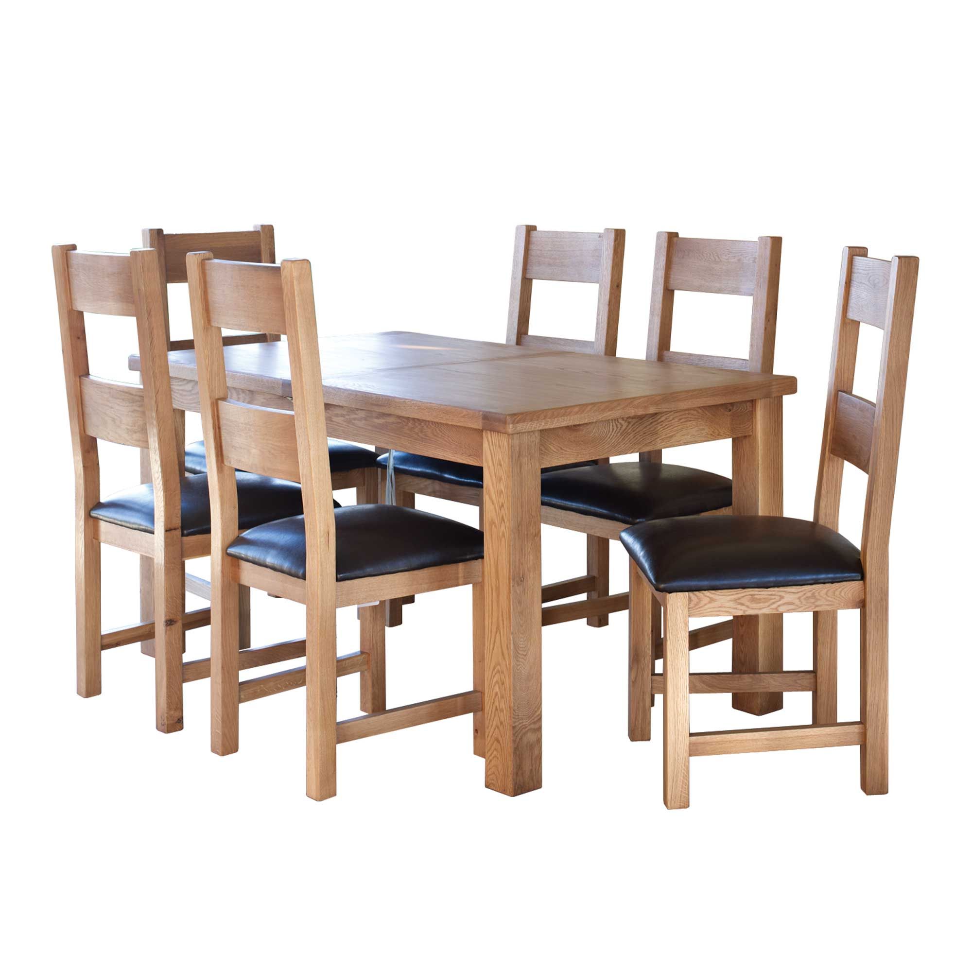 Holly 6-8 Person Extending Dining Table Oak - Meubles