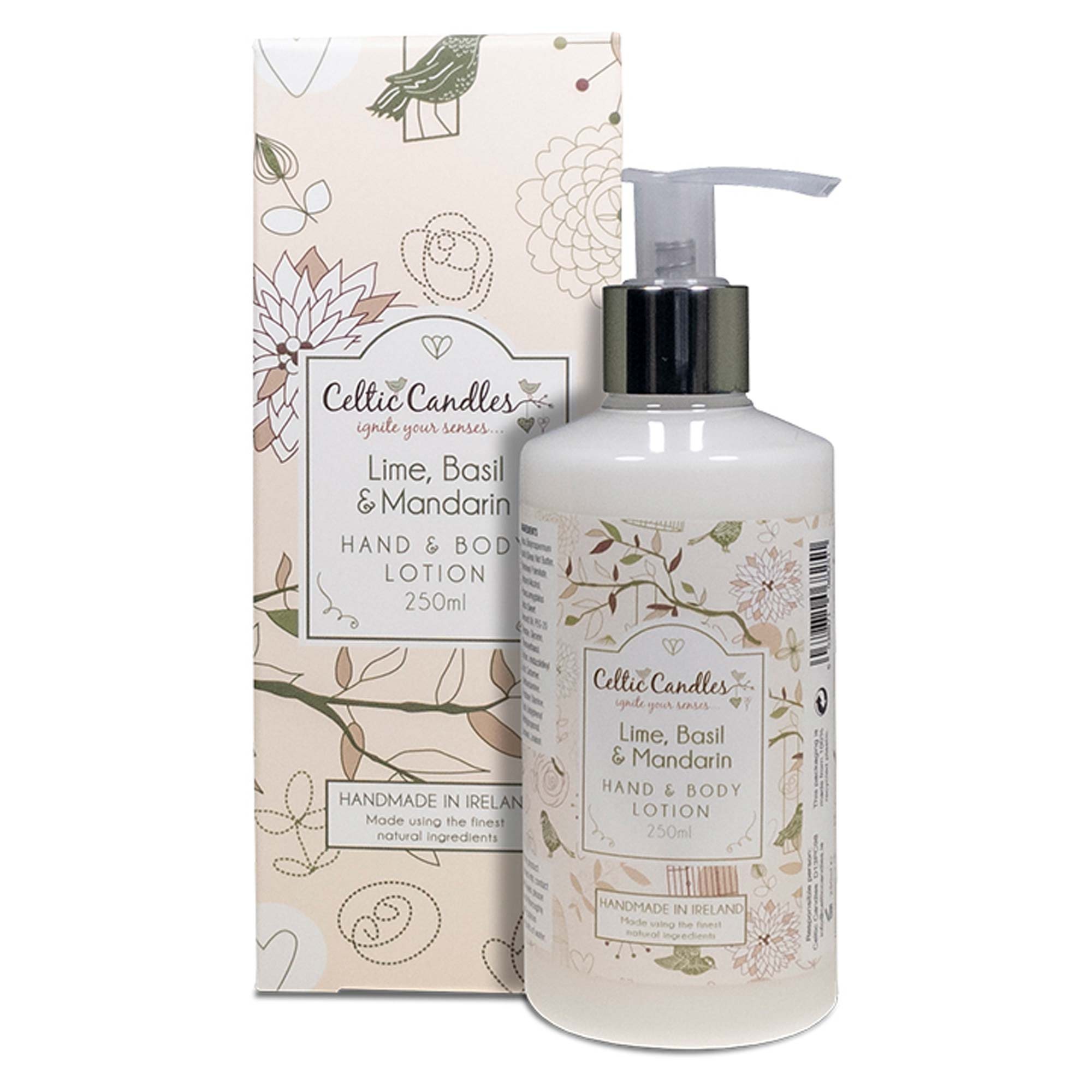 Celtic Candles Classic Lime Basil Mandarin Hand Body Lotion