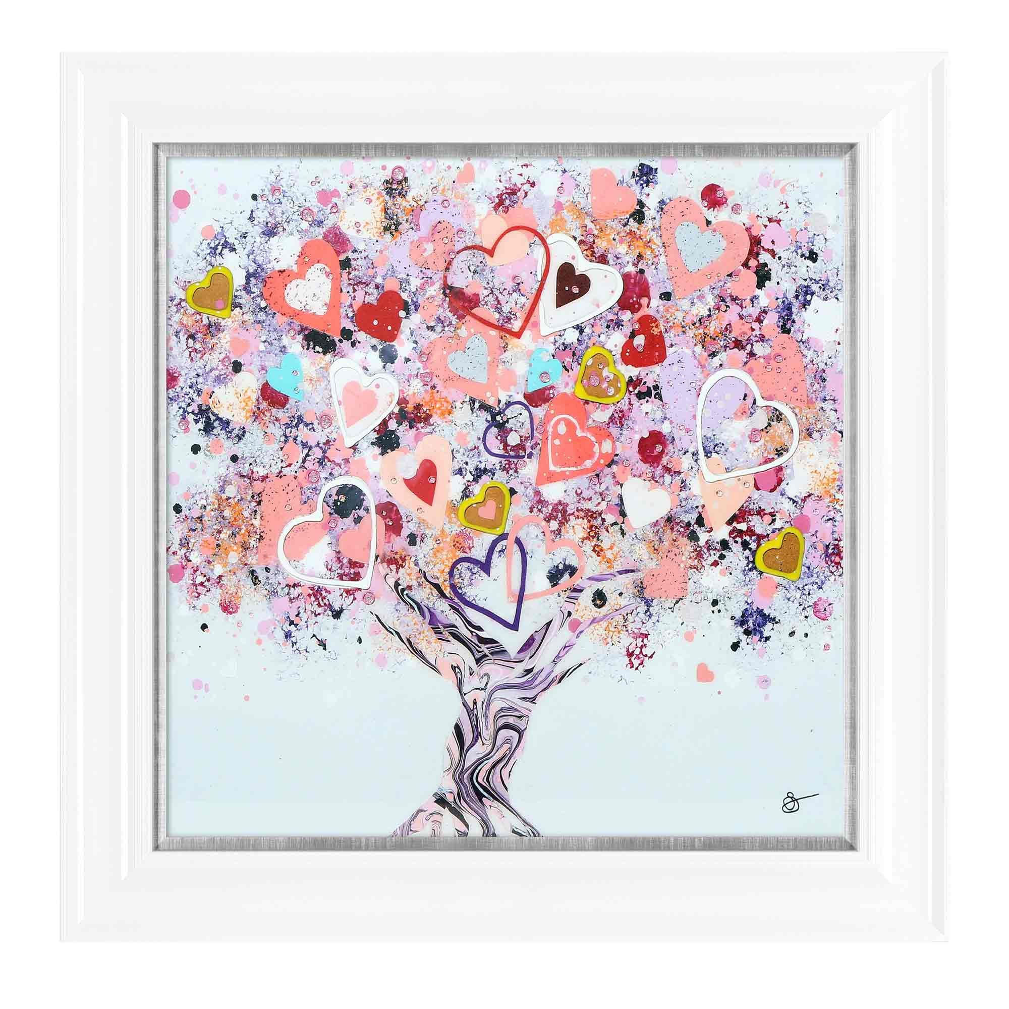 Artko Summer Love 71cm x 71cm Picture By Sara Otter White Frame - Meubles