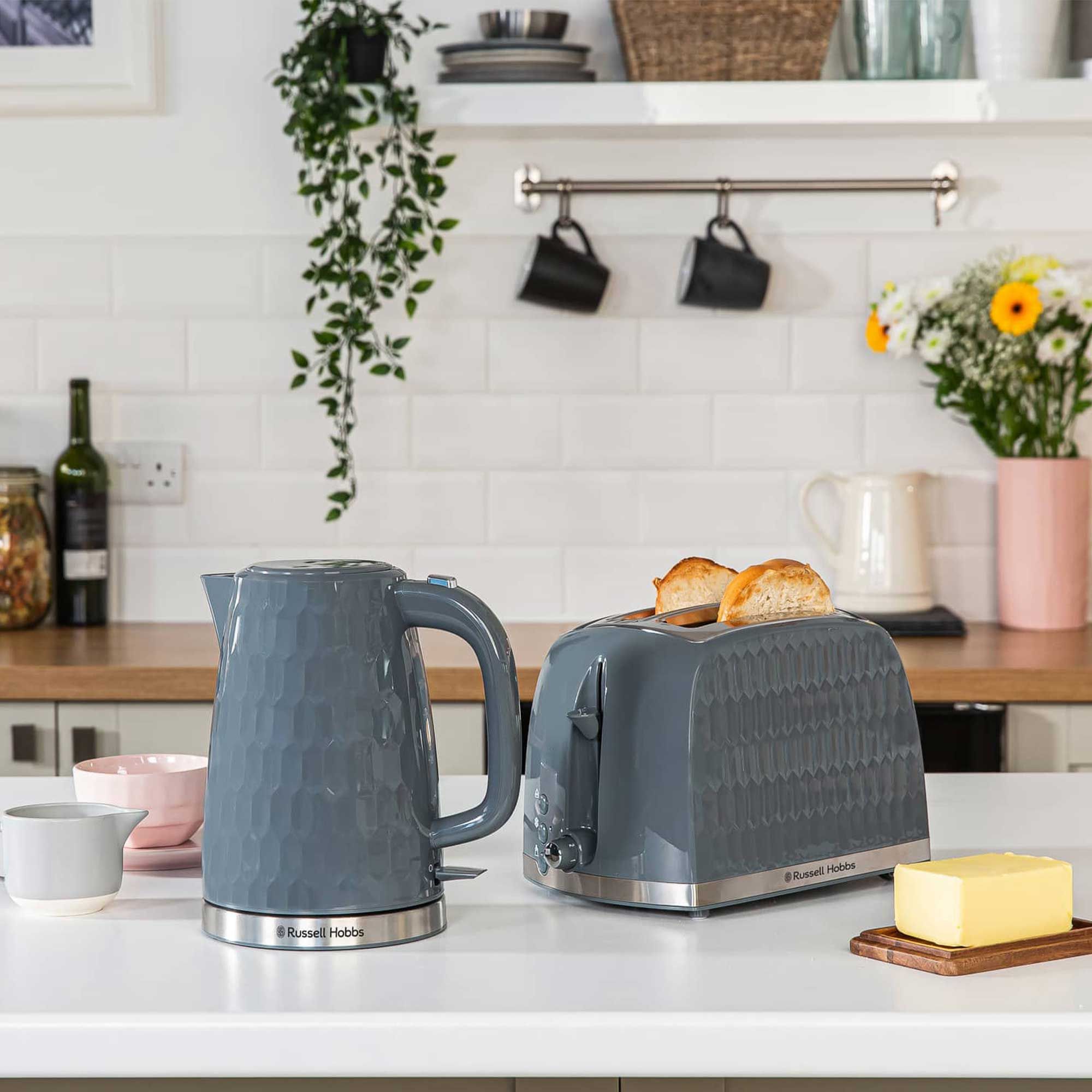 Russell Hobbs Collection 1.7L Kettle & 2 Slice Toaster Grey