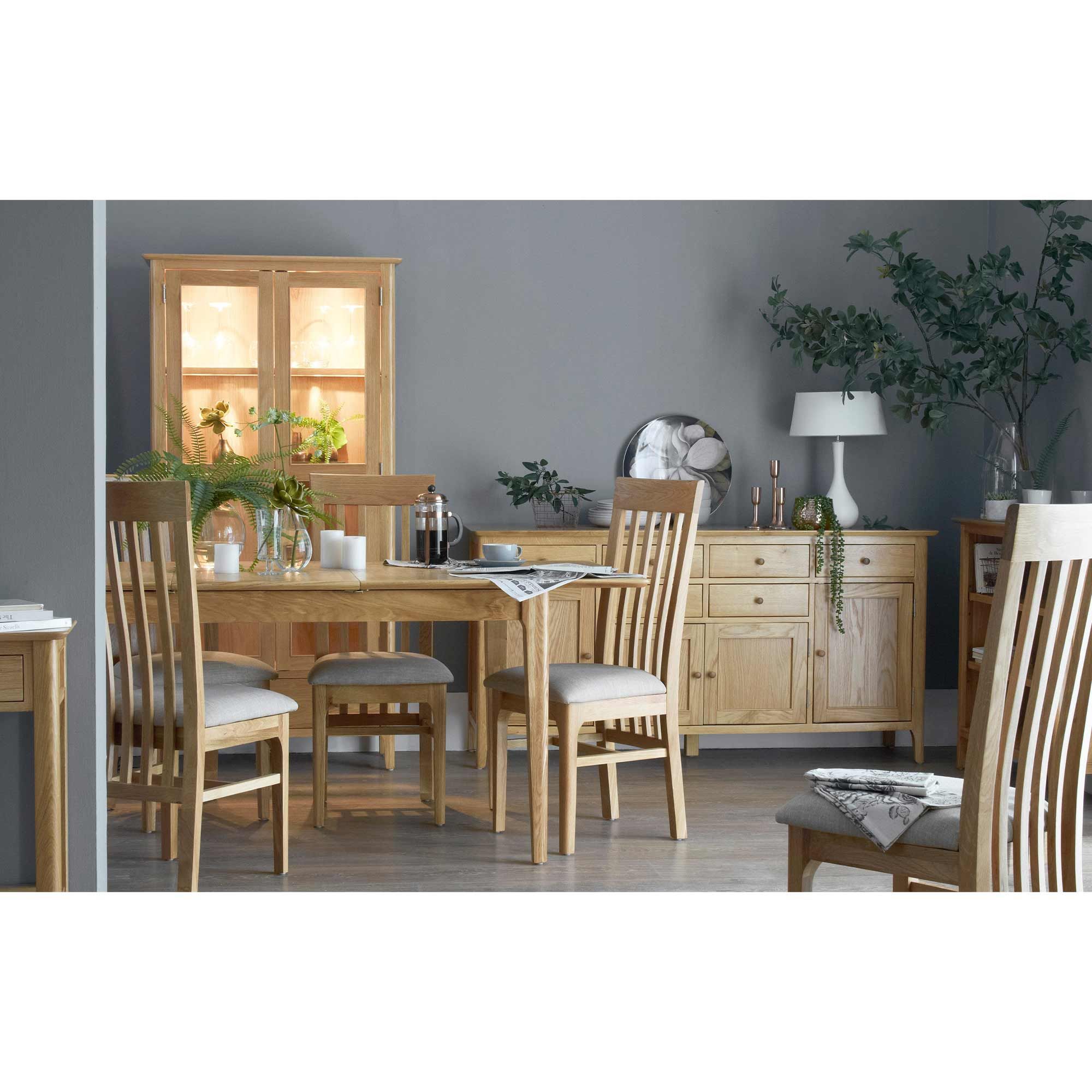 Alford 4-6 Seater Extending Dining Table Light Oak - All ...