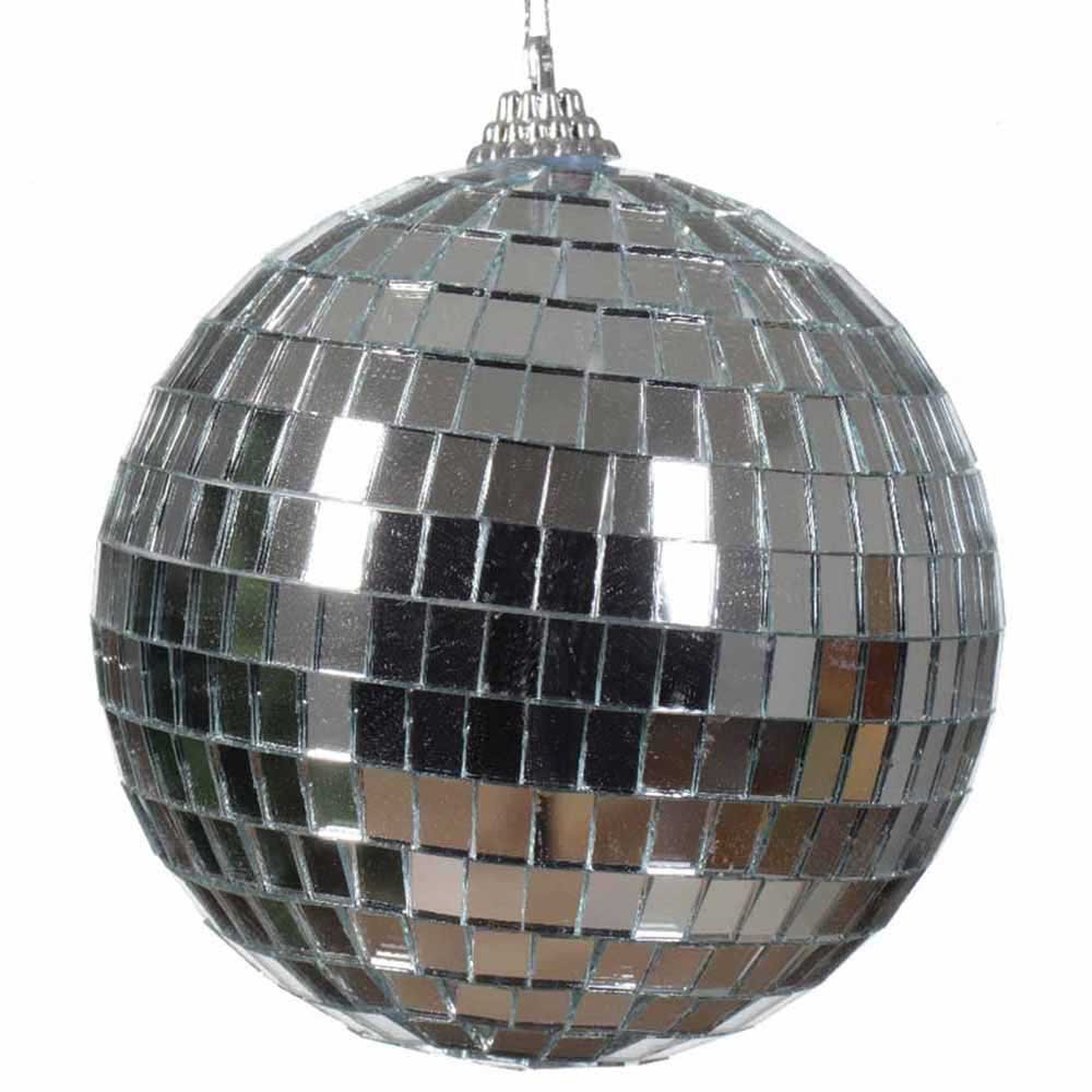 Foam Disco Bauble Silver 8cm - Meubles