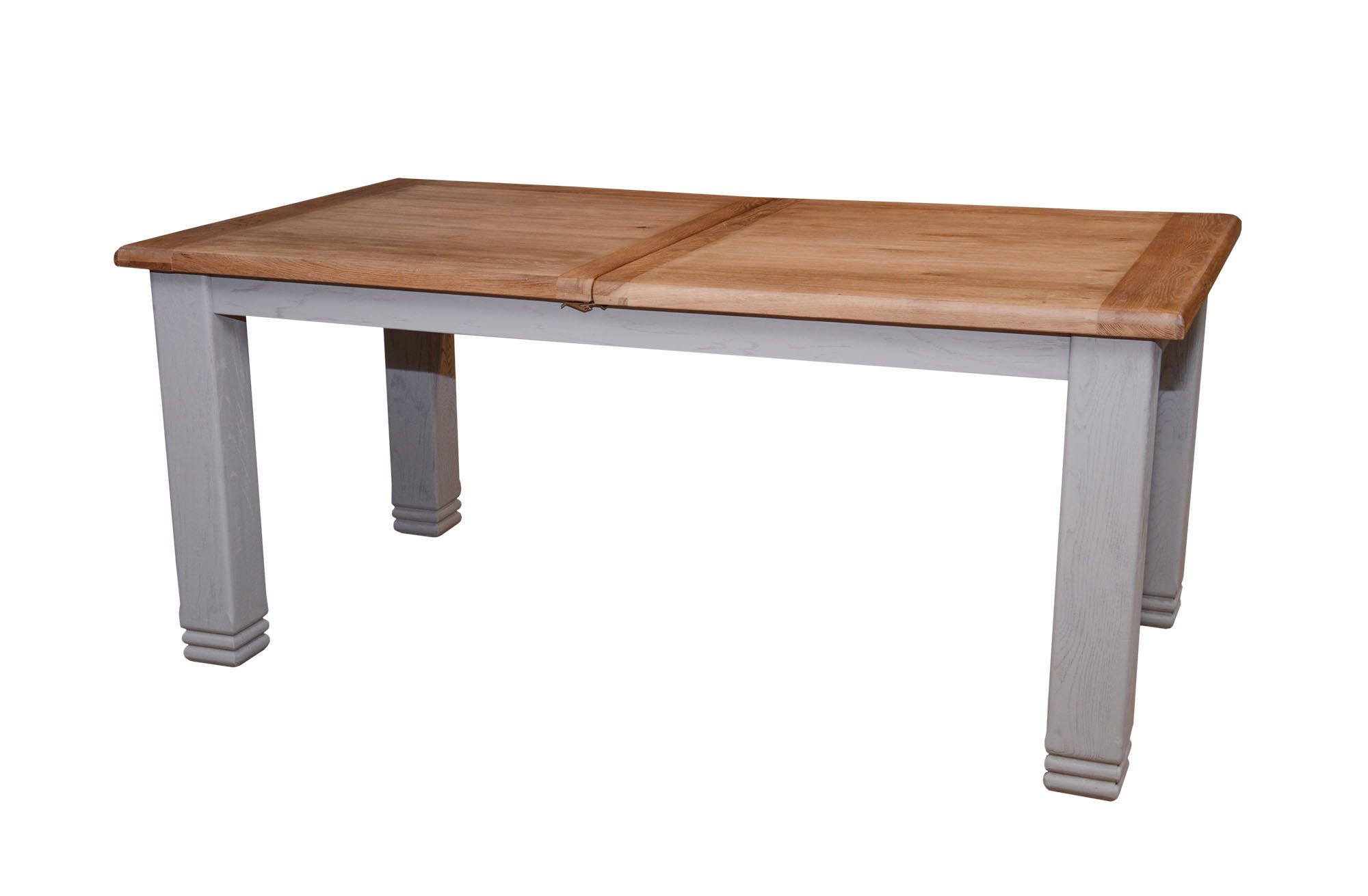 Grey and oak extending deals dining table