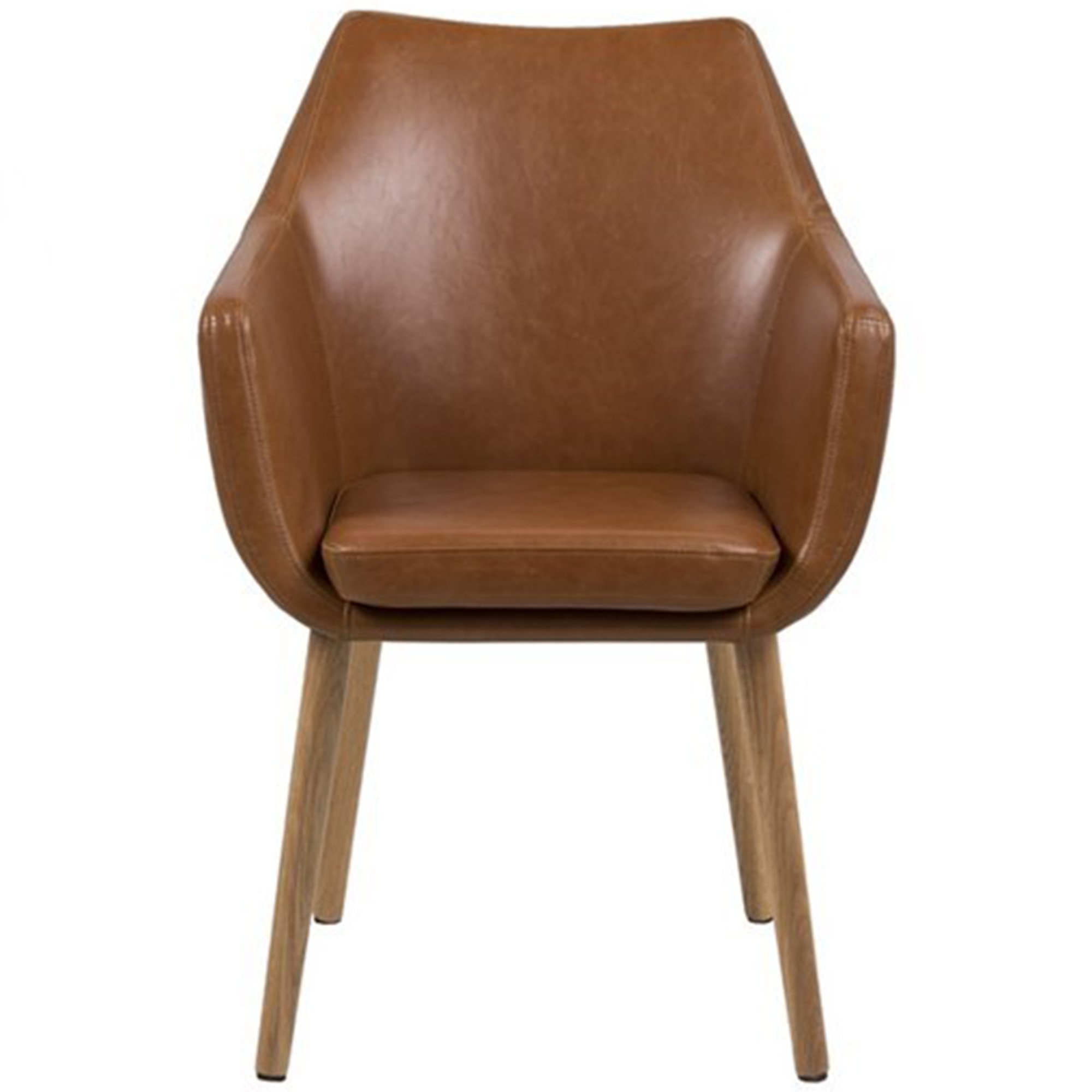 Leather carver dining discount chairs