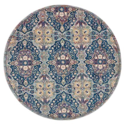 Ankara Global 16 Rug Navy & Multicoloured (Multiple Sizes)