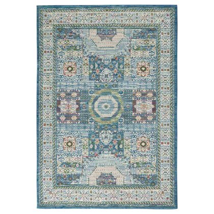 Ankara Global 17 Rug Ivory & Light Blue (Multiple Sizes)