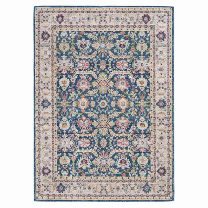 Ankara Global 13 Rug Navy & Multicoloured (Multiple Sizes)