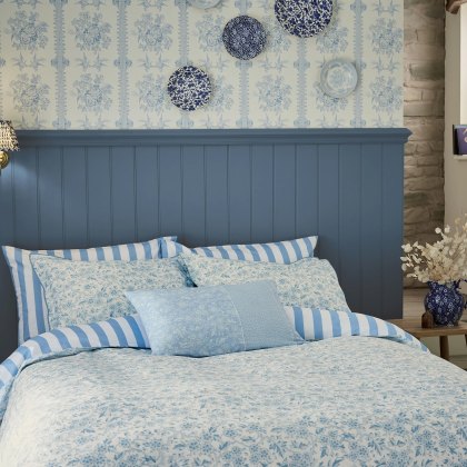 Arden Duvet Cover Set Light Blue (Multiple Sizes)