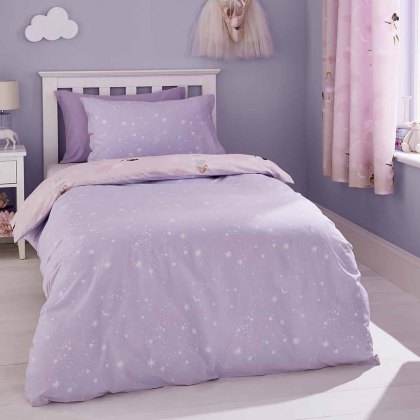 Dancing Fairies Duvet Cover Set Pink (Multiple Sizes)