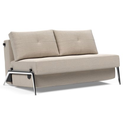 Alisa 140 2 Seater Sofa Bed With Aluminium Legs Fabric