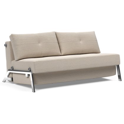 Alisa 160 2.5 Seater Sofa Bed With Chrome Legs Fabric