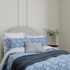 Miya Duvet Cover Set Chambray Blue (Multiple Sizes)