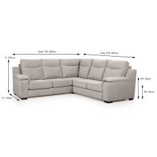 Cumulus 2 Seater + 2 Seater Corner Sofa Fabric Category 2