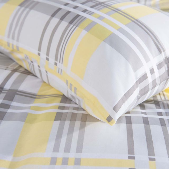 Deyongs Atlantique Bricket Wood Superking Duvet Cover Set Yellow