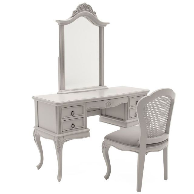 grey dressing table mirror