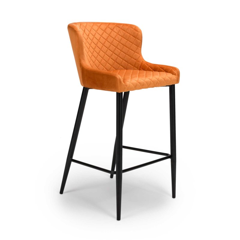 burnt orange bar stool