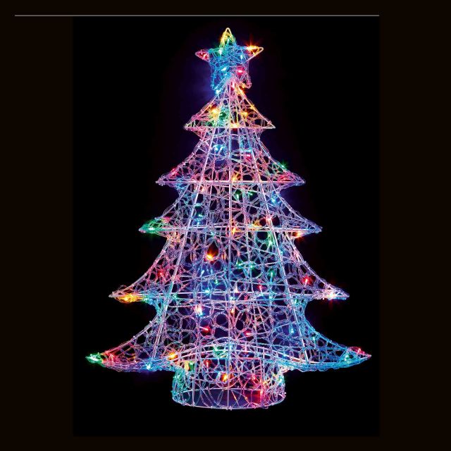 Premier Decorations Soft Acrylic Christmas Tree 3.3ft/100cm With 120 ...