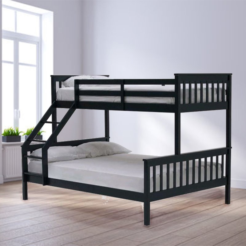 Space Painted Triple Bunk Bed Blue - Meubles