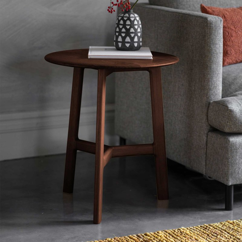 round side lamp table