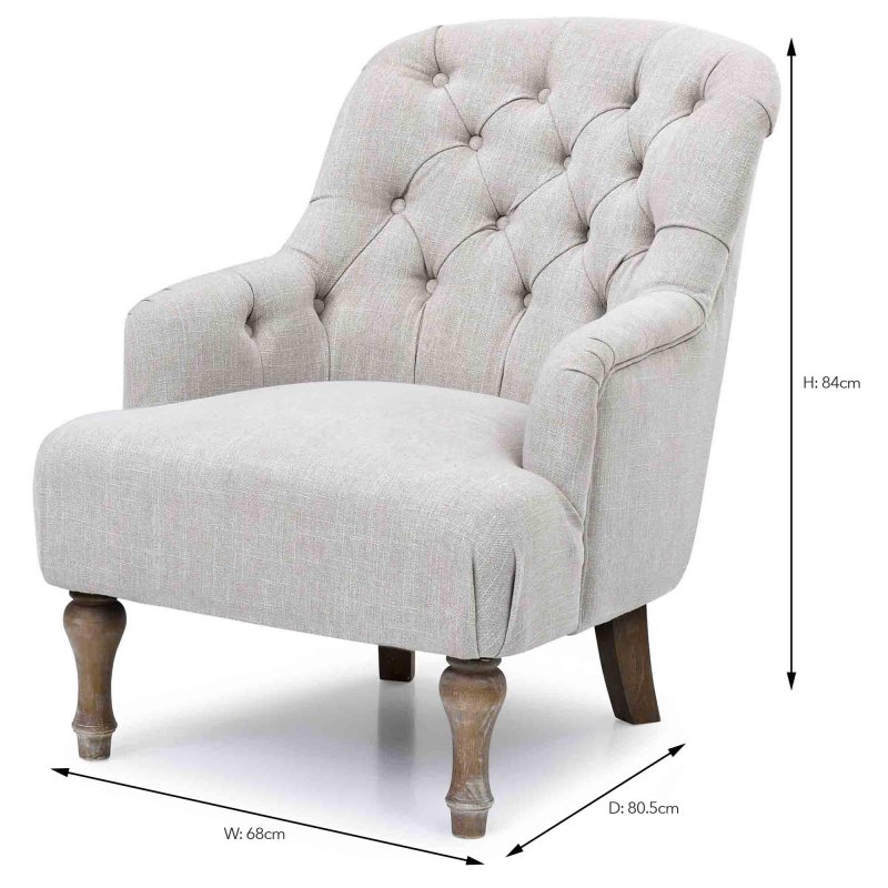 cheap cream armchair