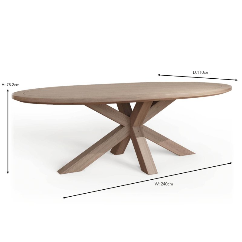 Oak dining deals table for 8