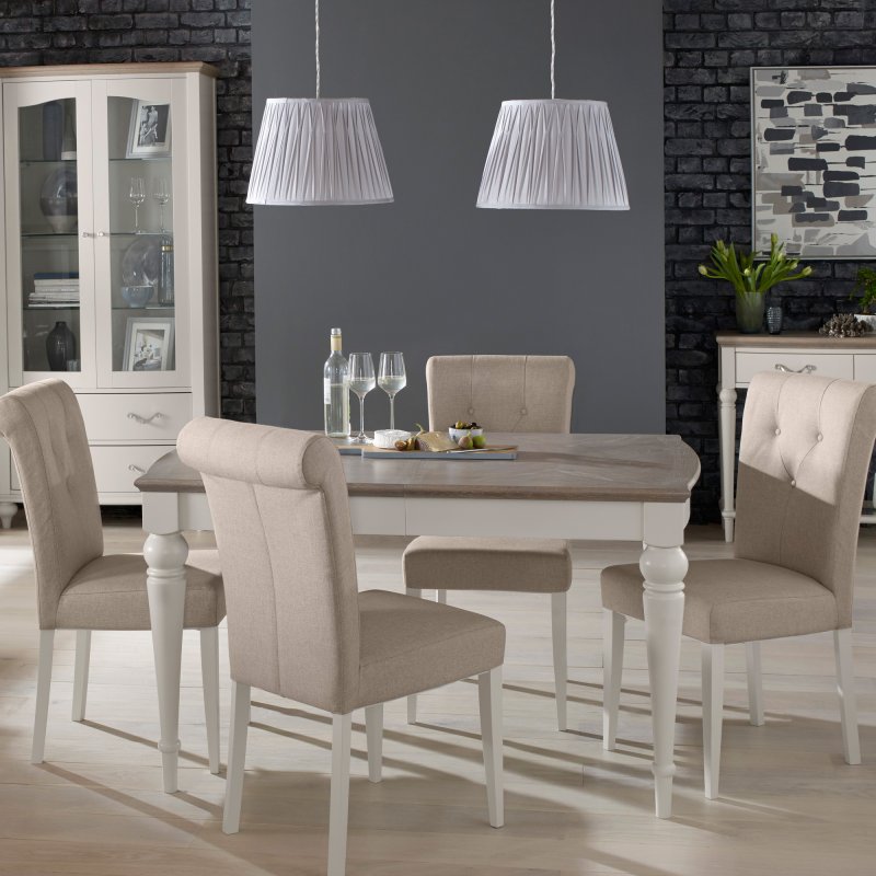 Light grey deals oak dining table